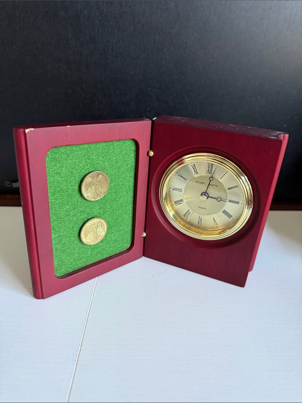 Stuart Austin folding desk clock